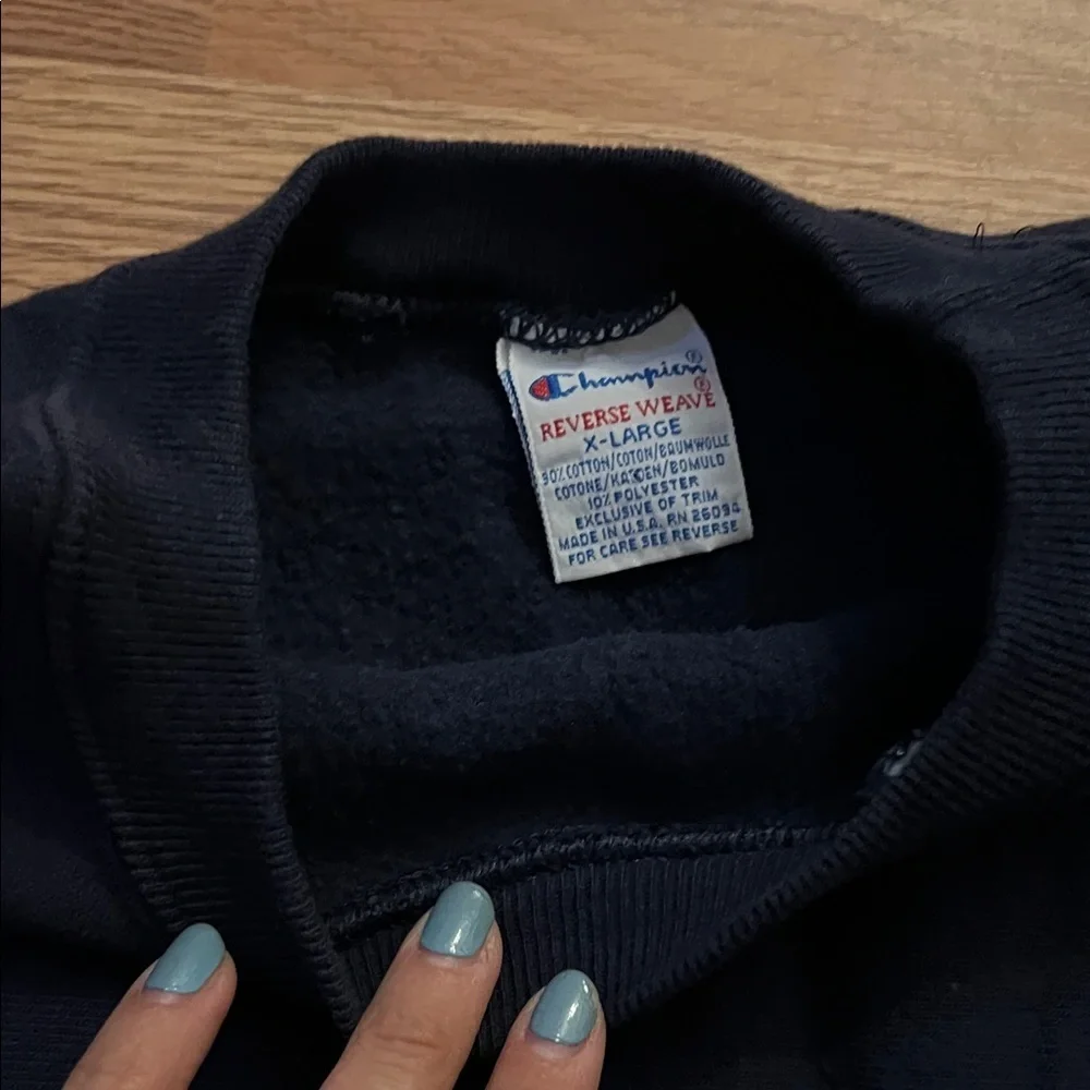 Champion Men's Black Crewneck Sweater - Picture 5 of 5